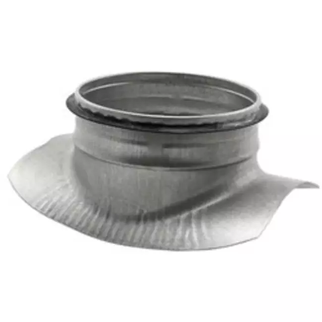Wickelfalz Sattelstück Ø 100mm - 100mm (90°) - Galvanisiert