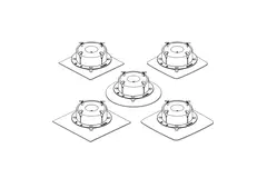 Duco Vent Design quadratisch XL AK Abluft und Zuluft