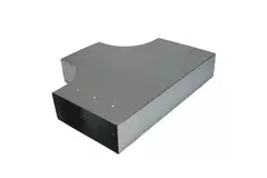 T-Stück 90 Grad 220x80 mm - 170x80 mm für Rohrleitungen