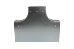 T-Stück 90 Grad 220x80 mm - 170x80 mm für Rohrleitungen