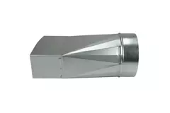 Adapter 170x80 mm auf Durchmesser 125 mm für Rohrleitungen