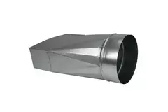 Adapter 170x80 mm auf Durchmesser 125 mm für Rohrleitungen