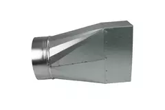 Adapter 170x80 mm auf Durchmesser 125 mm für Rohrleitungen
