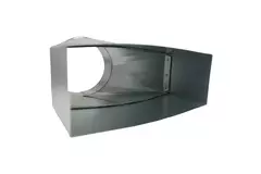 Adapter 170x80 mm auf Durchmesser 125 mm für Rohrleitungen