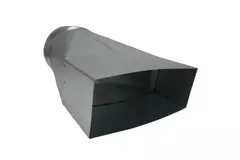 Adapter 170x80 mm auf Durchmesser 125 mm für Rohrleitungen