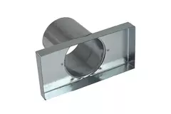 Deckel 170x80 mm mit Anschlussdurchmesser 80 mm für Abgasrohr