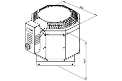 Dachventilator hitzebeständig - DVN 225 E2 30