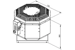 Dachventilator Gastro energieeffizient - DVN 400 EC 30