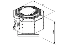 Dachventilator isoliert Verpflegung - DVNI 315 D4 30