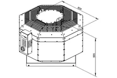 Dachventilator isoliert Verpflegung - DVNI 400 D4 30
