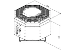 Dachventilator isoliert Verpflegung - DVNI 500 D4 30