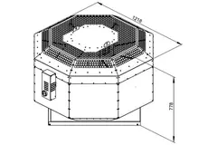 Dachventilator isoliert Verpflegung - DVNI 630 D4 30