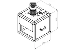 Kastenventilator Motor außerhalb des linearen Flusses - MPC 225 EC TI 30