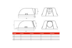 EPS Plenum isoliert 590x590 Ø 200mm