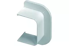 Climaplus Klimakanal Wandrosette 70x55mm RAL 9010 WEISS
