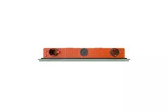 Ergovent verputzbarer rahmenloser Schlitzdurchlass 1000 mm mit Anschlussdurchmesser 90 mm - Profil