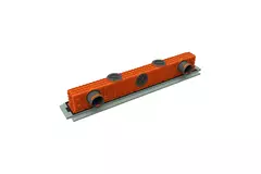 Ergovent verputzbarer rahmenloser Schlitzdurchlass 1000 mm mit Anschlussdurchmesser 90 mm - Profil