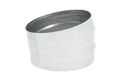 Wickelfalz Bogen 15° Ø 160mm - maßgeschneidert RAL9010