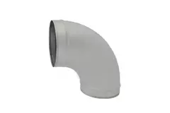 Wickelfalz Bogen 90° Ø 125mm - maßgeschneidert RAL7035