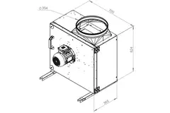 Kastenventilator Rauchgas F400 - MPS 315 D2 F4 30