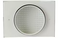 Lüftungseinlassventil Ø 100 mm mit perforierter Abdeckung für Wandmontage WEISS - DTQA100