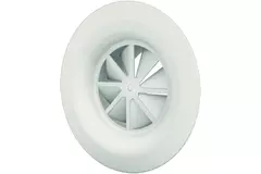 Dralldurchlass mit Diffusorring mit zentrale Schraubbefestigung 315 mm - Mischfarbe RAL 9010