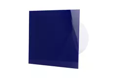Air Roxy Badlüfter mit Anschlussdurchmesser 125 mm - Front aus blauem Kunststoff