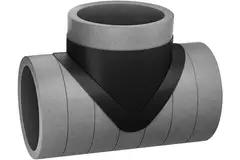 Isoliertes T-Stück EPS Durchmesser 125mm