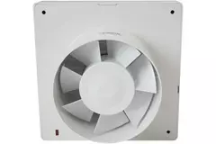 Badezimmerventilator Ø 120 mm, weiß, mit automatischer Absperrklappe und Zeitschaltuhr – Luxusmodell X120ZT