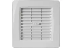 Badezimmerventilator Ø 120 mm, weiß, mit automatischer Absperrklappe und Zeitschaltuhr – Luxusmodell X120ZT