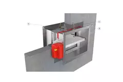 Brandschutzklappe rechteckig Handbetrieb - E-FD25 450x200 R