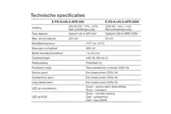 Rauchsensor 24V für rechteckige Brandschutzklappe - E-FD A SSA 200x800 24
