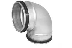 Kurzer Wickelfalz Bogen 90° Ø 125mm