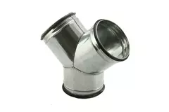 Wickelfalz Hosenstück 45° Ø 100mm - Ø 100mm