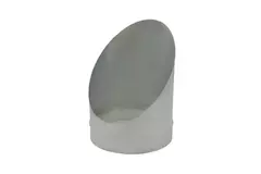 Wickelfalz Ausblasstutze 45° Ø100mm - maßgeschneidert RAL7035