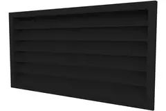Außenwanddurchlässe 700x300 Stahl mit feststehenden Lamellen - RAL 9005