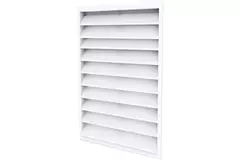 Außenwanddurchlässe 200x300 Aluminium mit feststehenden Lamellen - RAL 9003