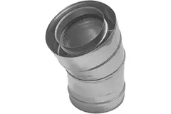 Konzentrischer Durchmesser 100 - 150 mm Biegung 30 gr I316L/I304 (D0,5/0,6) (inkl. Dichtungsgummi Innenrohr)