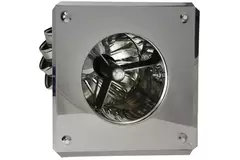 Windbetriebener Dachventilator Edelstahl mit Haube inkl. Dachplatte - 180m³/h
