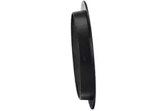 Aluminium Außenluft Mauer/Wand-gitter rund-Ø 150mm-schwarz