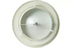 Zuluft Tellerventil Metall Ø 160 RAL 9010 mit Klemmfedern DVSC-P160
