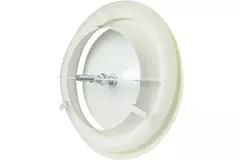 Zuluft Tellerventil Metall Ø 160 RAL 9010 mit Klemmfedern DVSC-P160