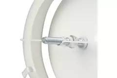 Zuluft Tellerventil Metall Ø 160 RAL 9010 mit Klemmfedern DVSC-P160