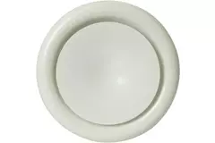Zuluft Tellerventil Metall Ø 160 RAL 9010 mit Klemmfedern DVSC-P160