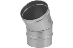 Ofenrohr Ø 100 mm Edelstahl einwandig gebogen 30°