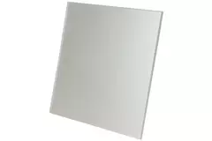 Badezimmerventilator Ø 100 mm mit Zeitschaltuhr und Einschaltverzögerung – Glasfront in Satin-Silber