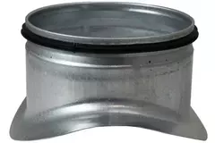 Wickelfalz Sattelstück Ø 100mm - 100mm (90°) - Galvanisiert