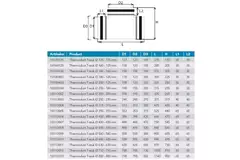 Thermoduct T-Stück isoliert durchmesser 250 mm - 160 mm