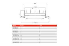 Rohrgitter einzeln verstellbar 325x75 mm für Wickelfalzrohre 160 bis 400 mm - DGS-SB325x75