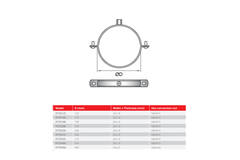 Thermoduct 9mm Halterung 200mm - PCTD200